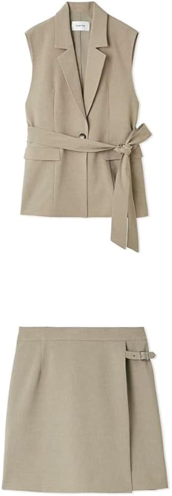 Amazon | [フレイ アイディー] ボックスプリーツジレ FWFJ252053